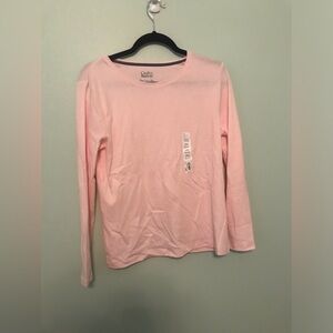 NWT Croft & Barrow Pink Long Sleeve T-Shirt